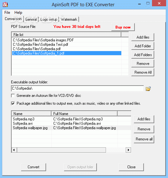 ApinSoft PDF to EXE Converter