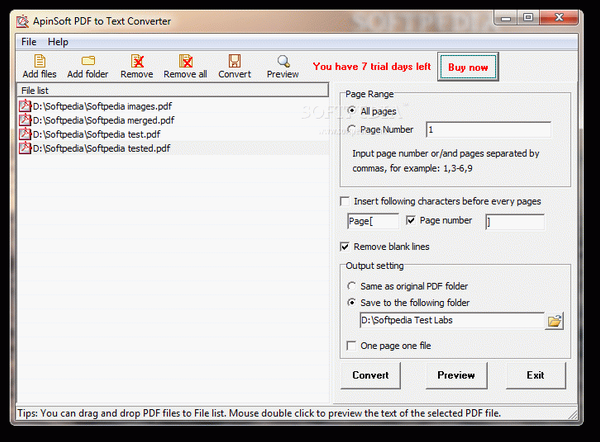 ApinSoft PDF to Text Converter