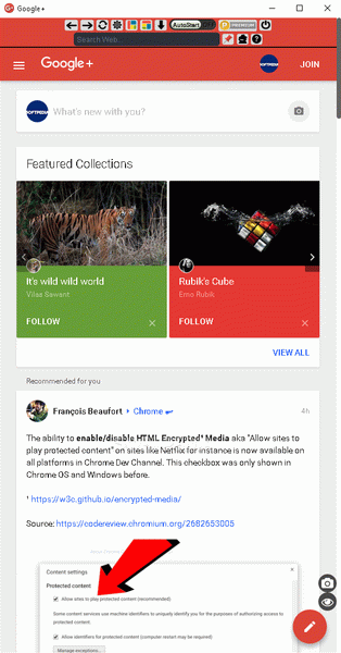 App for Google+