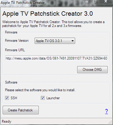 Apple TV Patchstick Creator