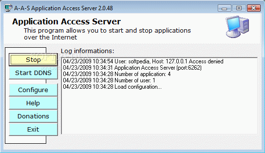 Application Access Server