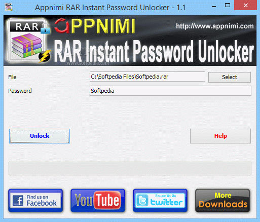 Appnimi RAR Instant Password Unlocker