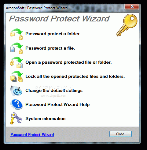 Password Protect Wizard