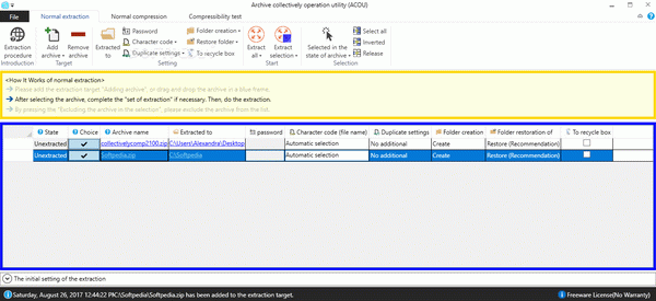 Archive collectively operation utility