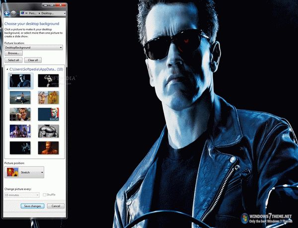 Arnold Schwarzenegger Windows 7 Theme