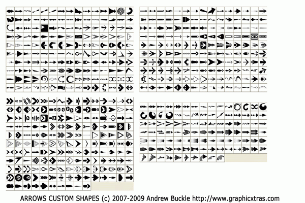 Arrows Custom Shapes