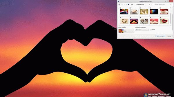 Artistic Heart Windows 7 Theme