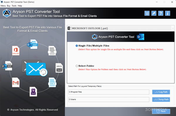 Aryson PST File Converter