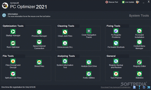 Asmwsoft PC Optimizer