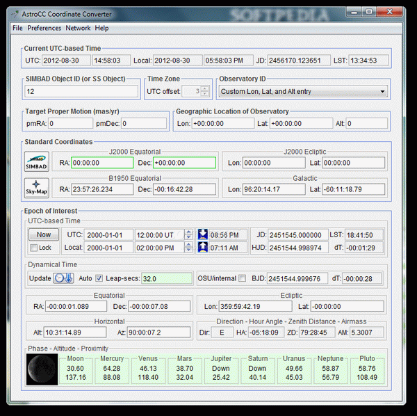 AstroCC Coordinate Converter