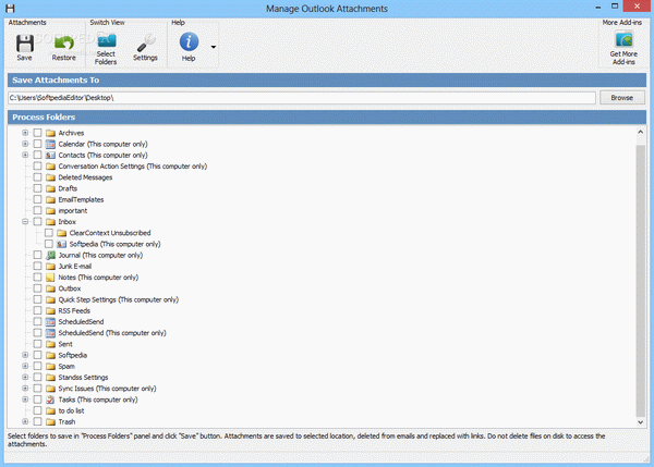 Attachment2File for Outlook