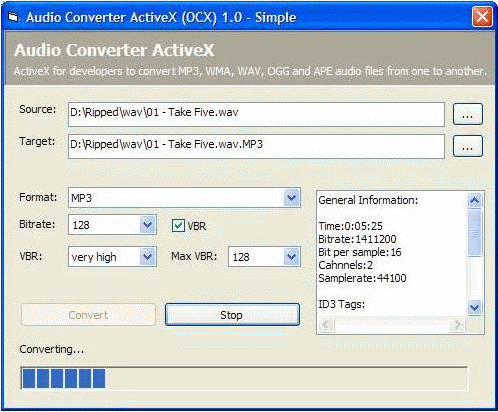 Audio Converter Activex