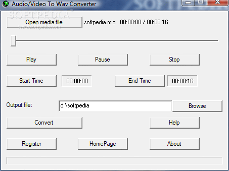 Audio/Video To Wav Converter