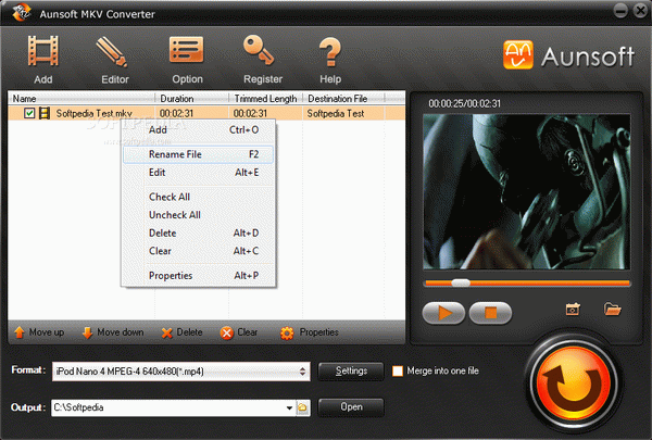 Aunsoft MKV Converter