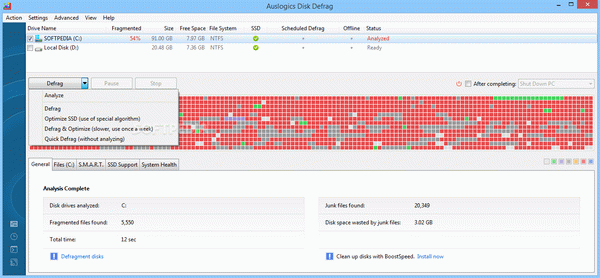 Auslogics Disk Defrag