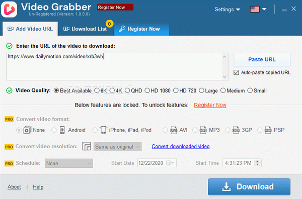 Auslogics Video Grabber