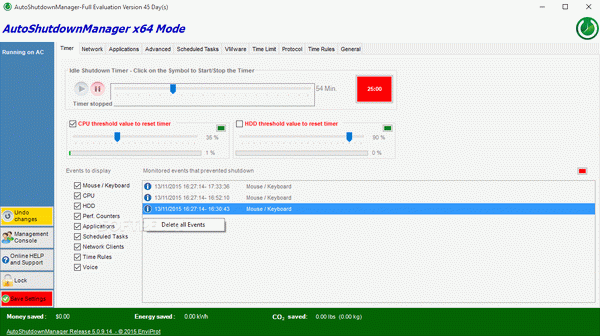 Auto Shutdown Manager