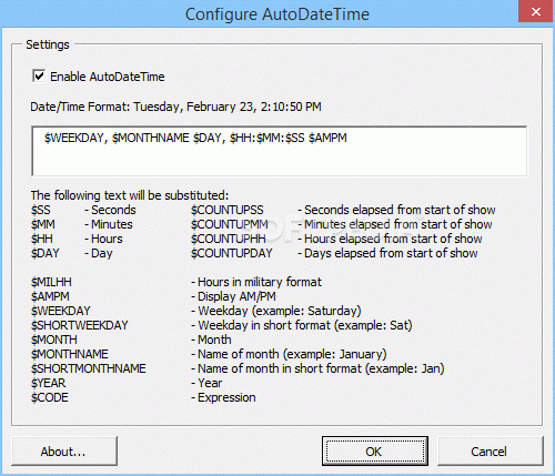 AutoDateTime