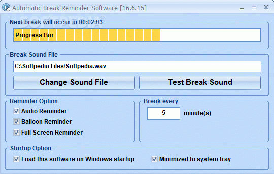 Automatic Break Reminder Software