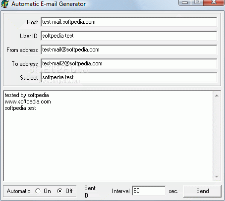 Automatic E-mail Generator