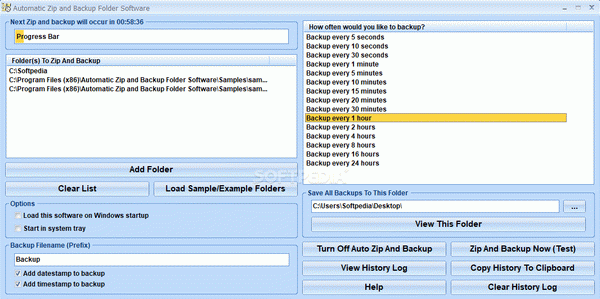 Automatic Zip and Backup Folder Software