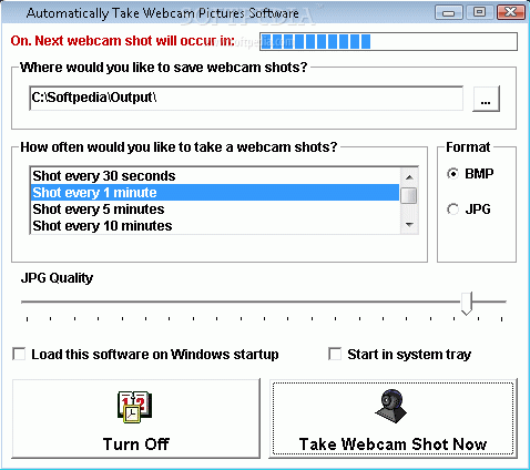 Automatically Take Webcam Pictures Software