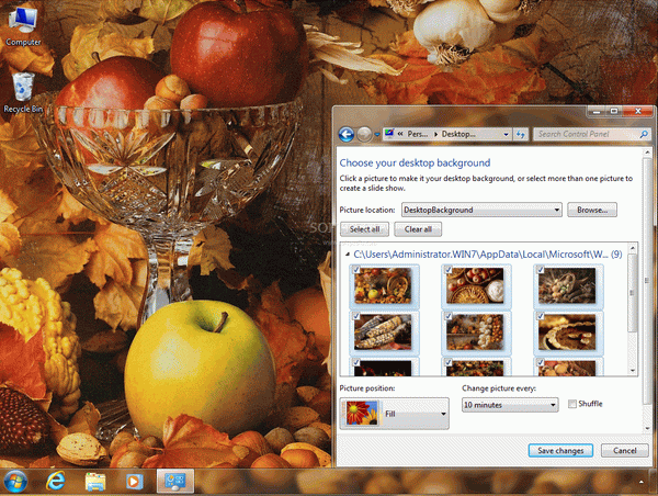 Autumn Bounty Theme