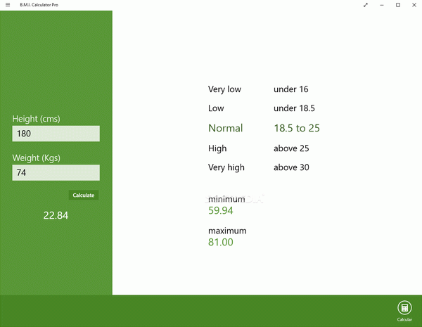 B.M.I. Calculator Pro