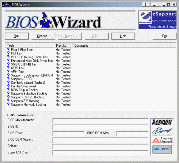 BIOS Wizard