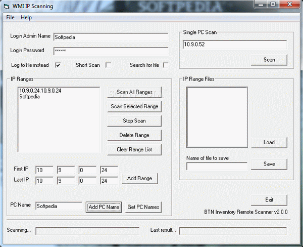 BNTINV Remote Scanner