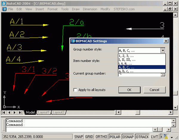 BOM4CAD 2004