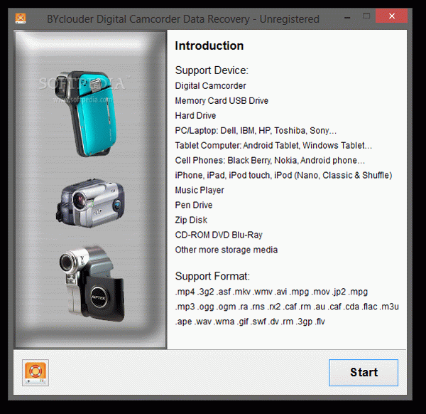 BYclouder Digital Camcorder Data Recovery