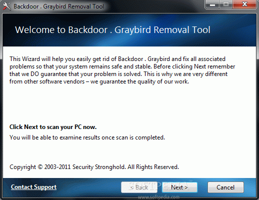 Backdoor . Graybird Removal Tool