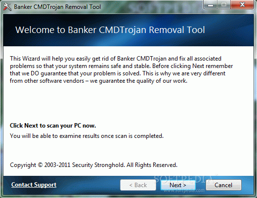 Banker CMD Trojan Removal Tool