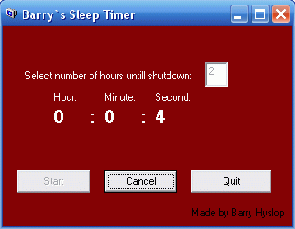 Barry's Sleep Timer