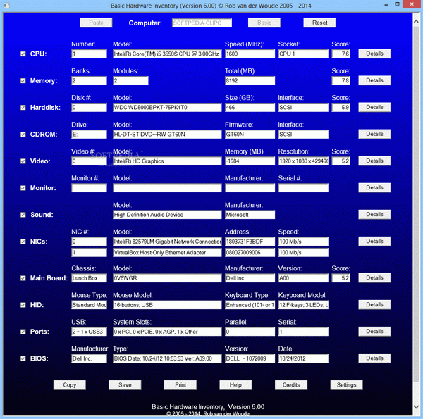 Basic Hardware Inventory