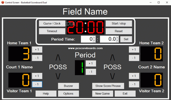 Basketball Scoreboard Dual