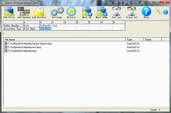 Batch Attribute Extract DWG