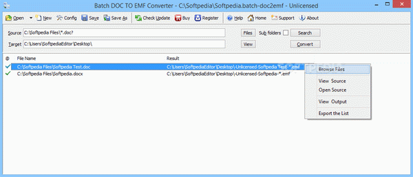 Batch DOC to EMF Converter