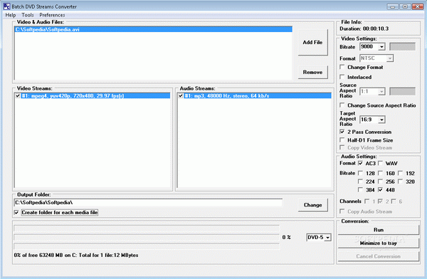 Batch DVD Streams Converter