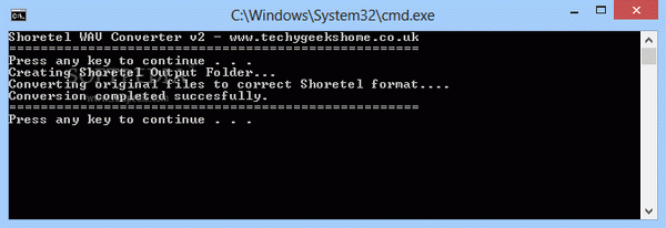 Shoretel WAV Converter