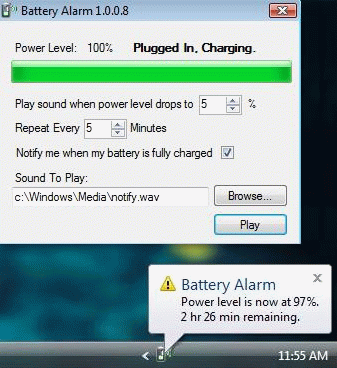 Battery Alarm