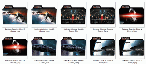 Battlestar Galactica Blood and Chrome Icons