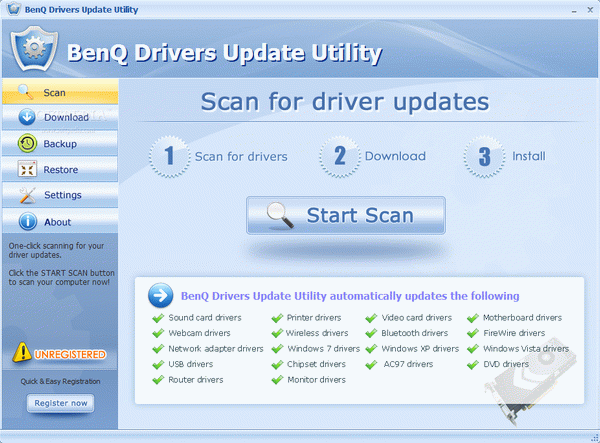 BenQ Drivers Update Utility