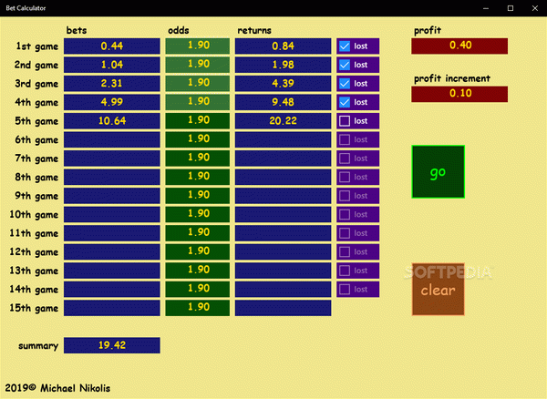 Bet Calculator