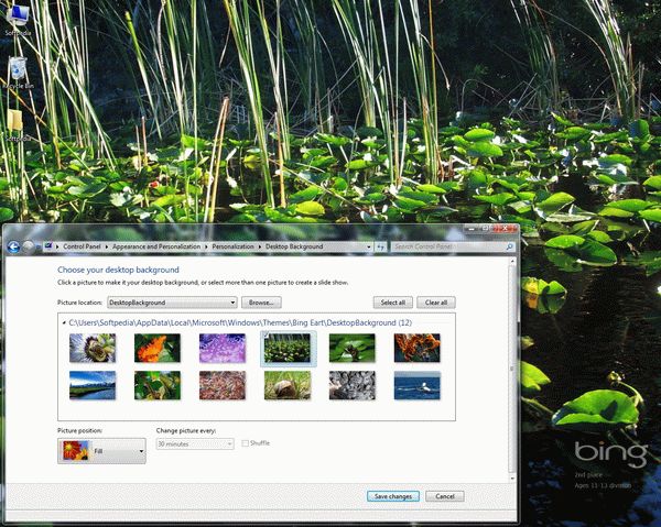 Bing Earth Day Windows 7 Theme