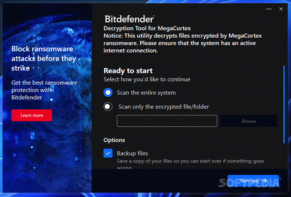 Bitdefender Decryption Tool for MegaCortex