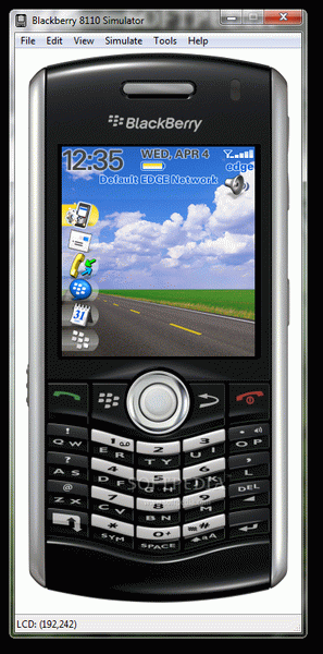 BlackBerry 8110 Simulator