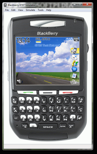 BlackBerry 8707 Simulator