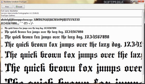 Blackletter ExtraBold